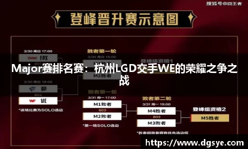 Major赛排名赛：杭州LGD交手WE的荣耀之争之战